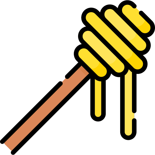 Honey scoop food and restaurant honey icon