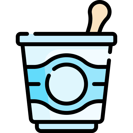 Yogurt yoghurt organic nutrition icon