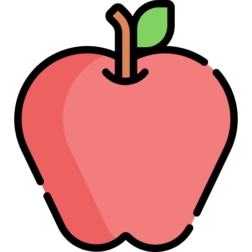 Apple vegetarian apple food and restaurant icon