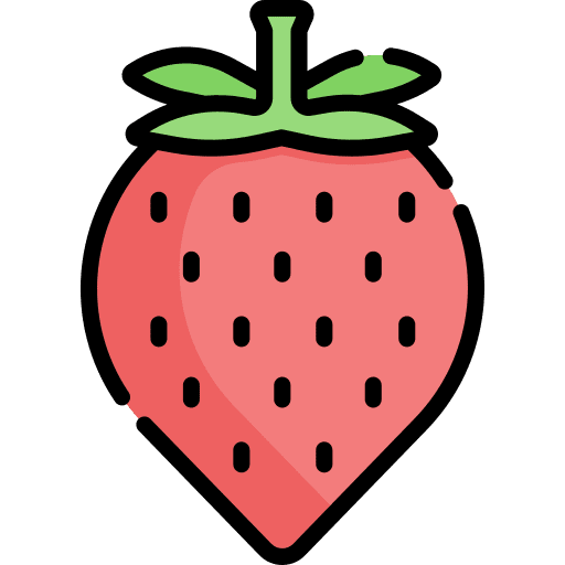 Strawberry vegan strawberry food icon