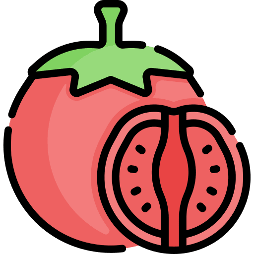 Tomato vegan food and restaurant vegetarian icon