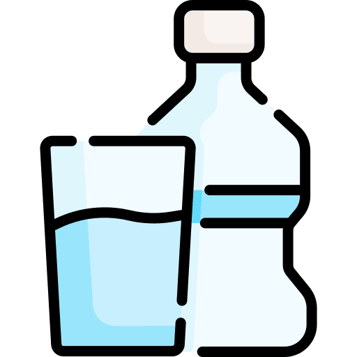 Water water bottle refreshment icon