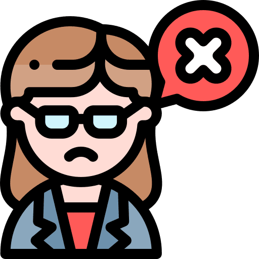 Teacher woman user answer icon