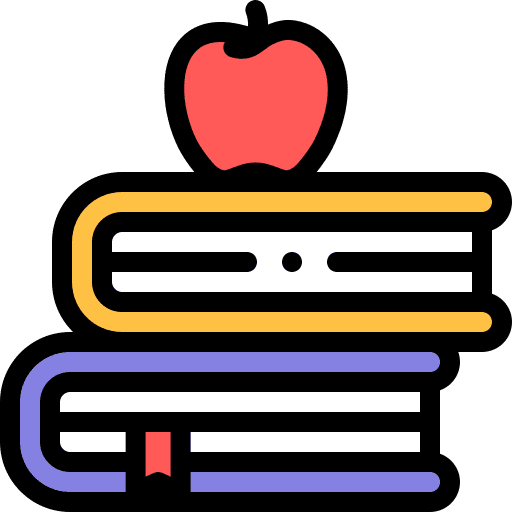 Book stack learning study knowledge icon
