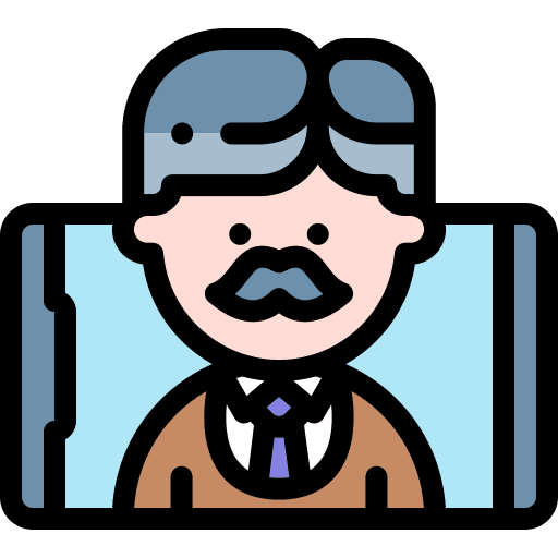 Elearning teacher internet online icon