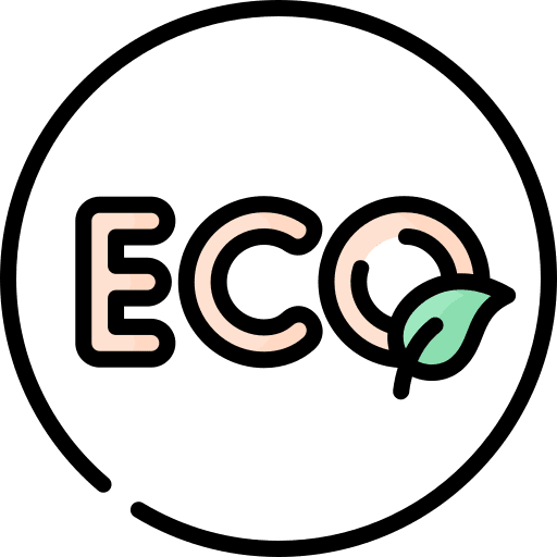Eco friendly product biodegradable eco friendly icon