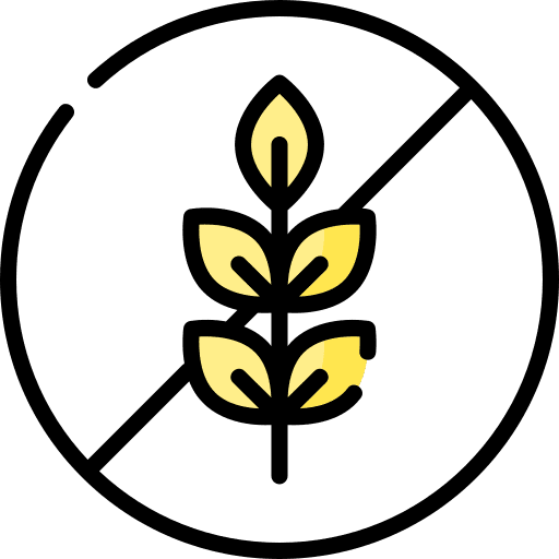 Gluten free prohibition grain wheat icon