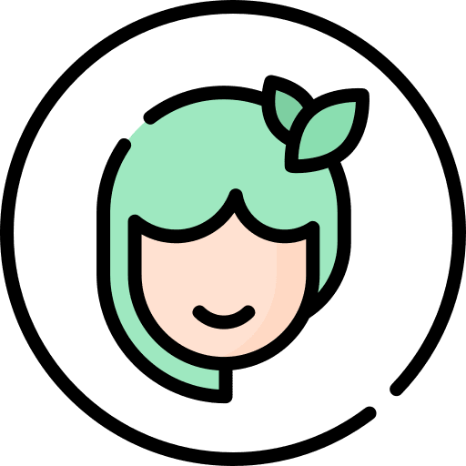 Green beauty products eco friendly shapes and symbols icon