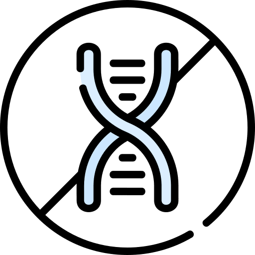 No gmo prohibition healthcare and medical signaling icon