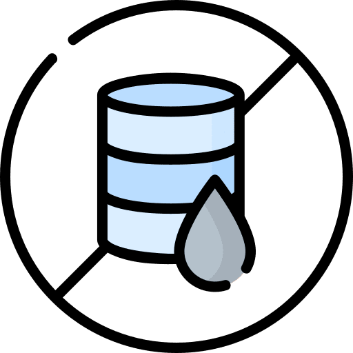 No mineral oil free forbidden prohibition icon