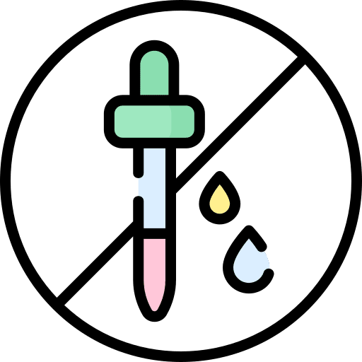 No syntethic colors prohibition signaling ecology and environment icon