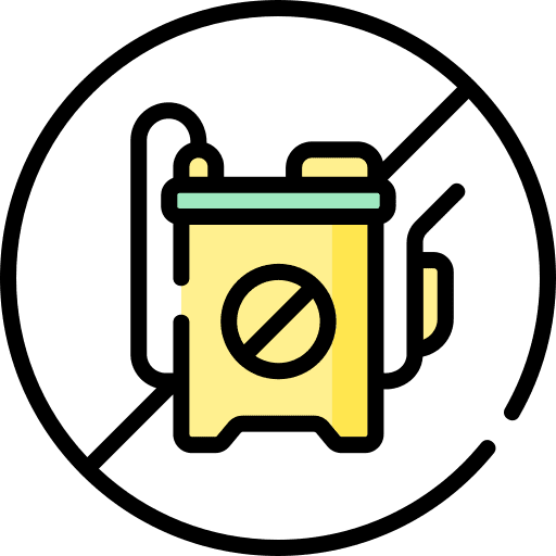 No harmful pesticides ecology and environment forbidden prohibition icon
