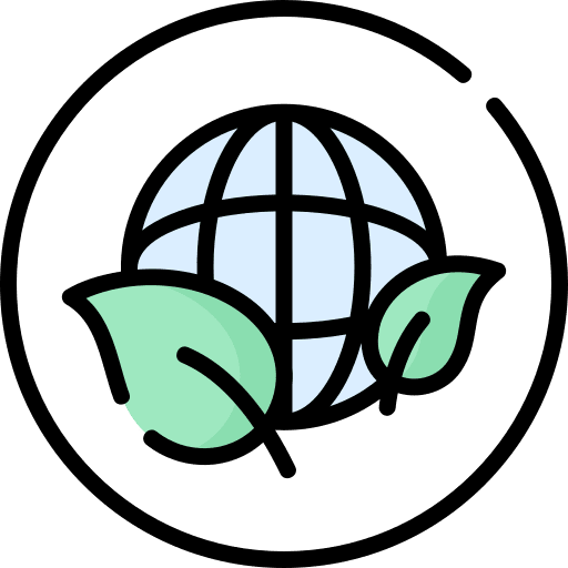 Sustainable sustainable green world icon