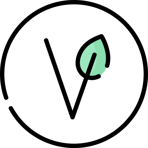 Vegan ecology and environment food and restaurant vegan symbol icon