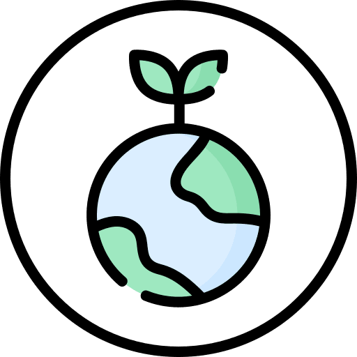 Eco friendly green eco friendly world icon