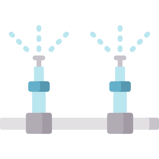 Irrigation system agriculture drops irrigation system icon