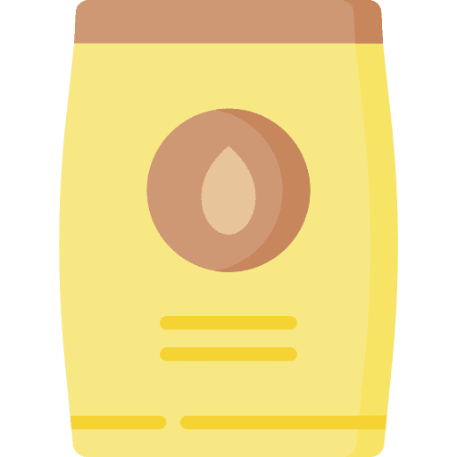 Seed bag sprout package sack icon