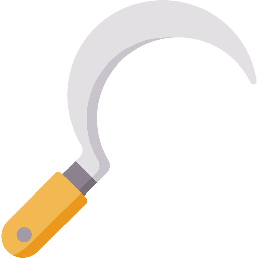 Sickle harvest equipment sickle icon