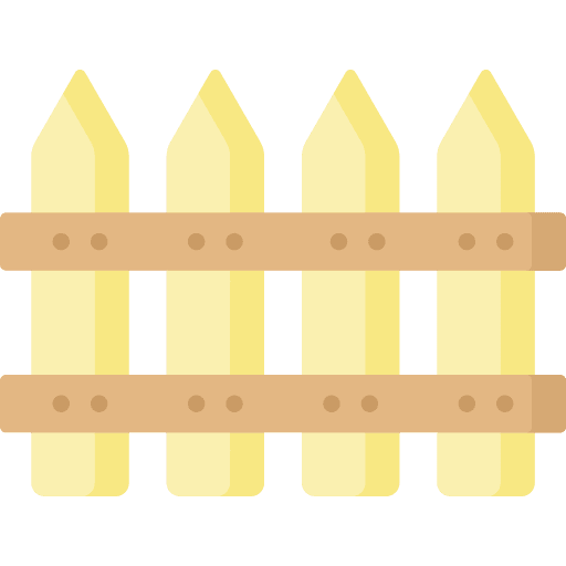 Fence protection fence wood icon