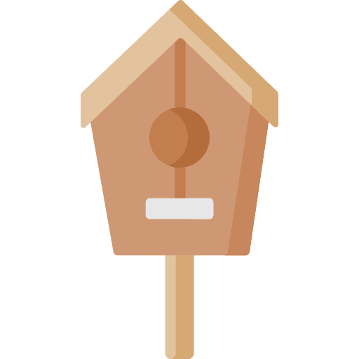 Bird house animals box bird house icon