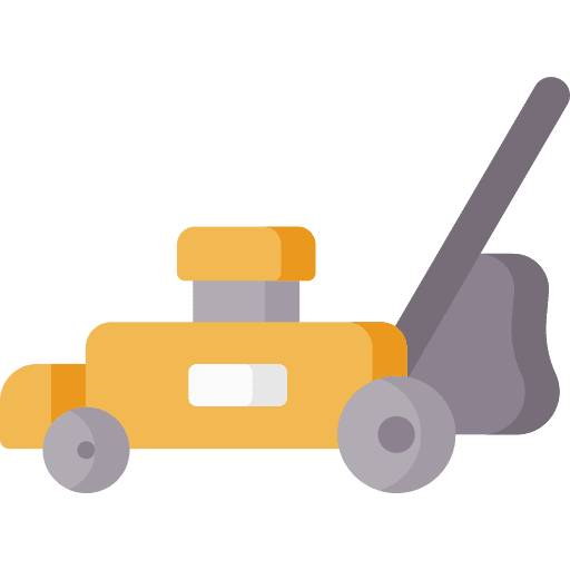 Lawnmower vehicle grass furniture and household icon