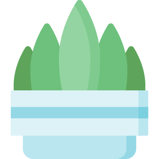 Plant pot farming and gardening botanical ornamental icon