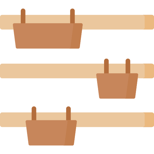 Pot holder pot holder furniture and household botanical icon