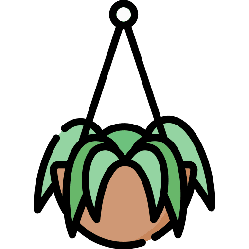 Hanging pot furniture and household farming and gardening hanging pot icon