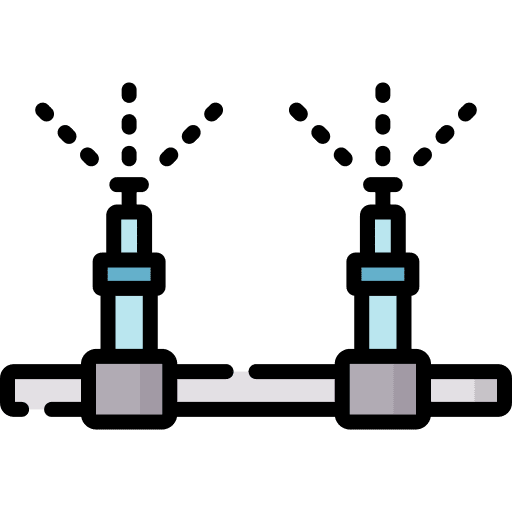 Irrigation system agriculture farming and gardening irrigation system icon