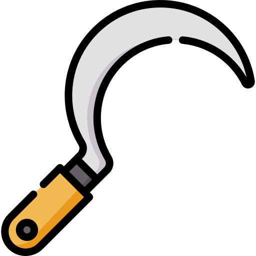 Sickle sickle harvest farming and gardening icon