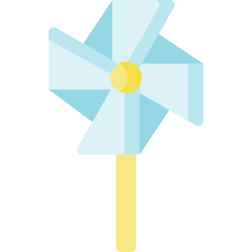 Toy windmill mill toy windmill kid and baby icon