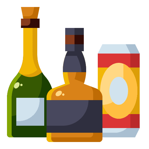 Whisky wine bottle alcohol drinks icon