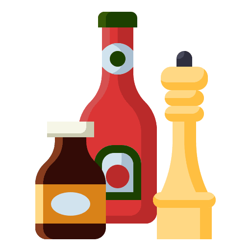 Chili sauce spicy condiment sauces icon