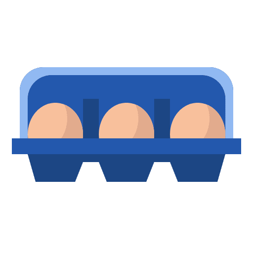 Eggs organic food farm carton icon