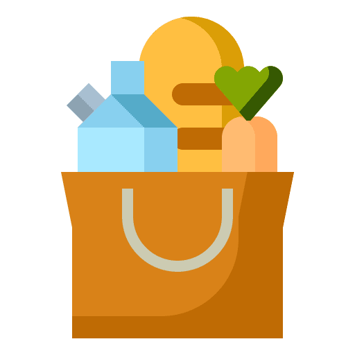 Grocery bag grocery bag grow shop shopping cart icon