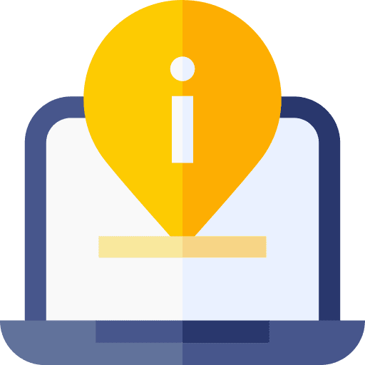 Information information technology laptop icon