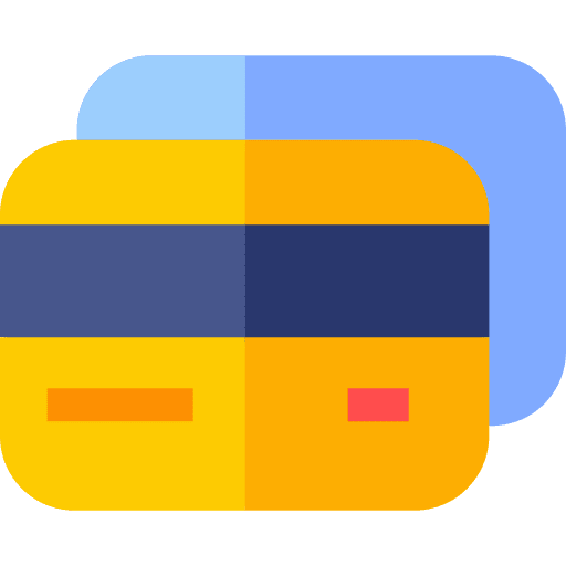 Credit card business and finance commerce and shopping payment method icon