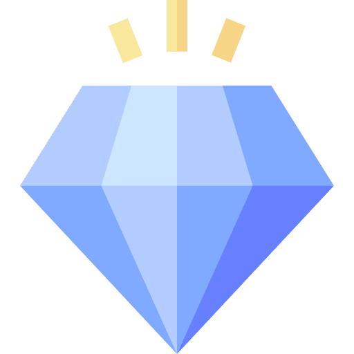 Diamond luxury precious stone wealth icon