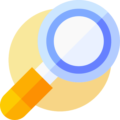 Magnifying glass magnifying glass discover lens icon