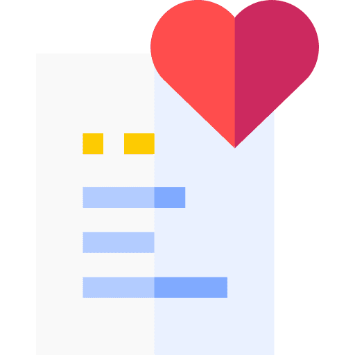 Wishlist files and folders favorites shopping icon