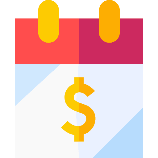 Calendar time and date schedule calendar icon