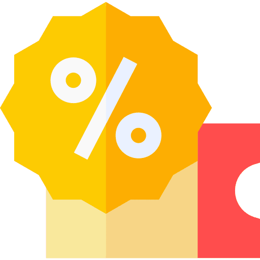 Coupon sales coupon percent icon