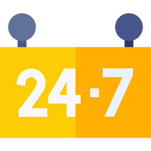 Open 24 hours open 24 hours commerce and shopping signpost icon