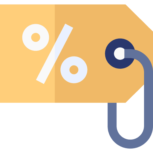 Price tag sales label commerce and shopping icon