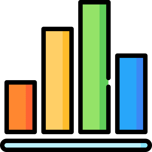 Spreadsheet app business and finance ios14 stats icon