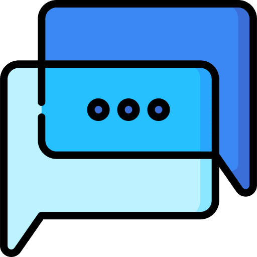 Speech bubble chat message ios14 icon