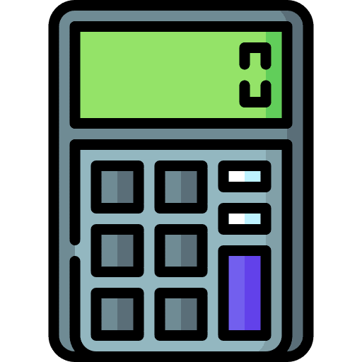 Calculator technology electronics maths icon