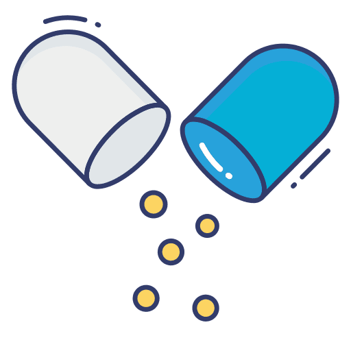 Capsule capsule pill education icon
