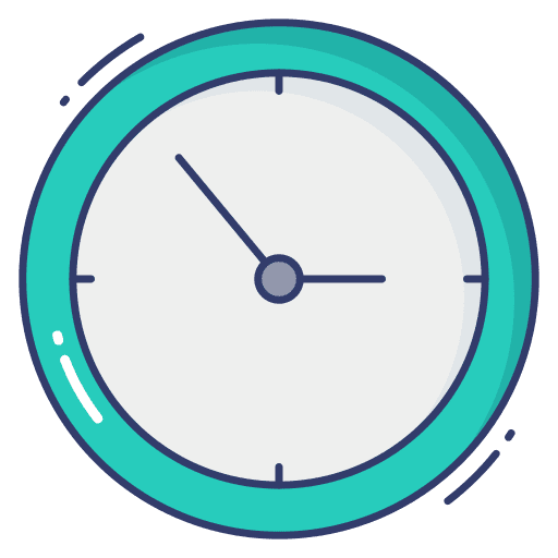Clock time and date wall clock clock icon