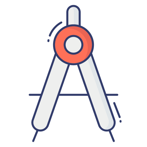 Compass geometry architect education icon